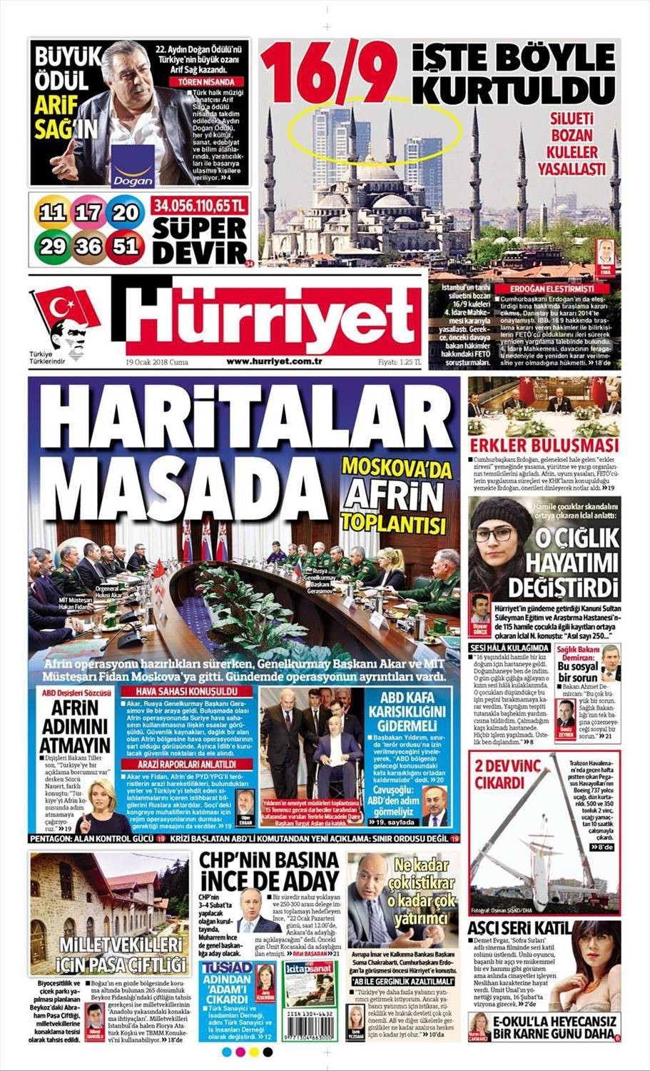 Günün gazete manşetleri (19 Ocak 2018) - Resim: 2