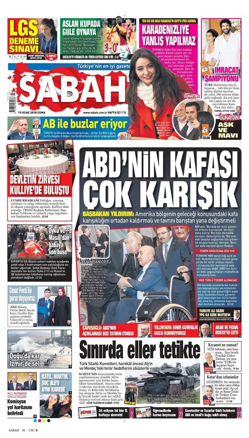 Günün gazete manşetleri (19 Ocak 2018) - Resim: 3