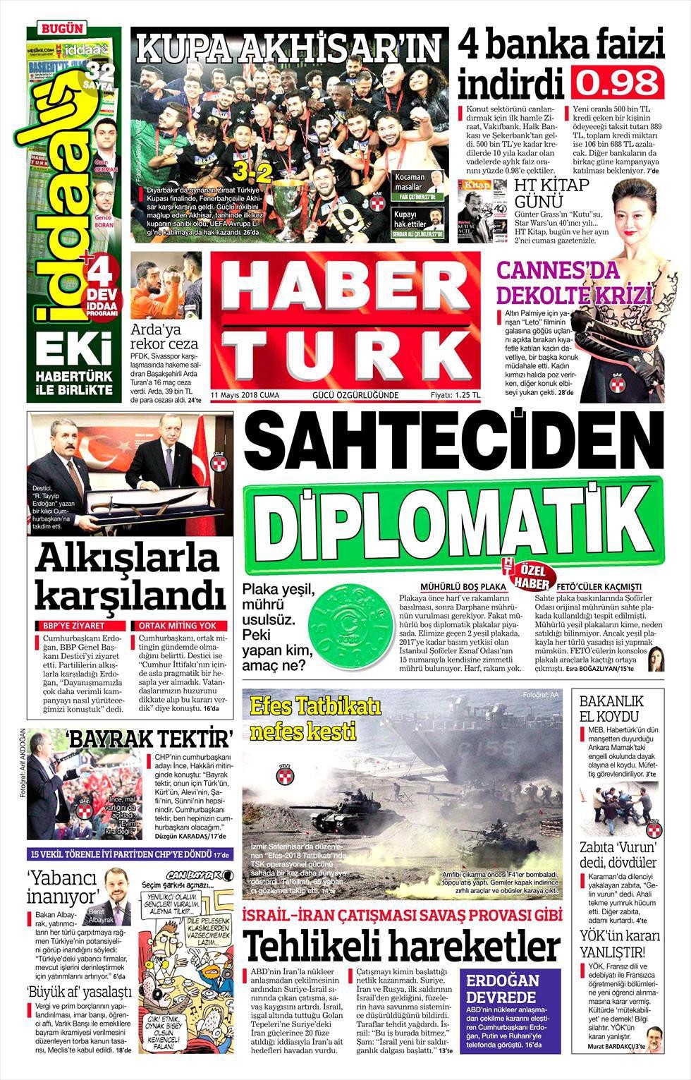 Günün gazete manşetleri (11 Mayıs 2018) - Resim: 4