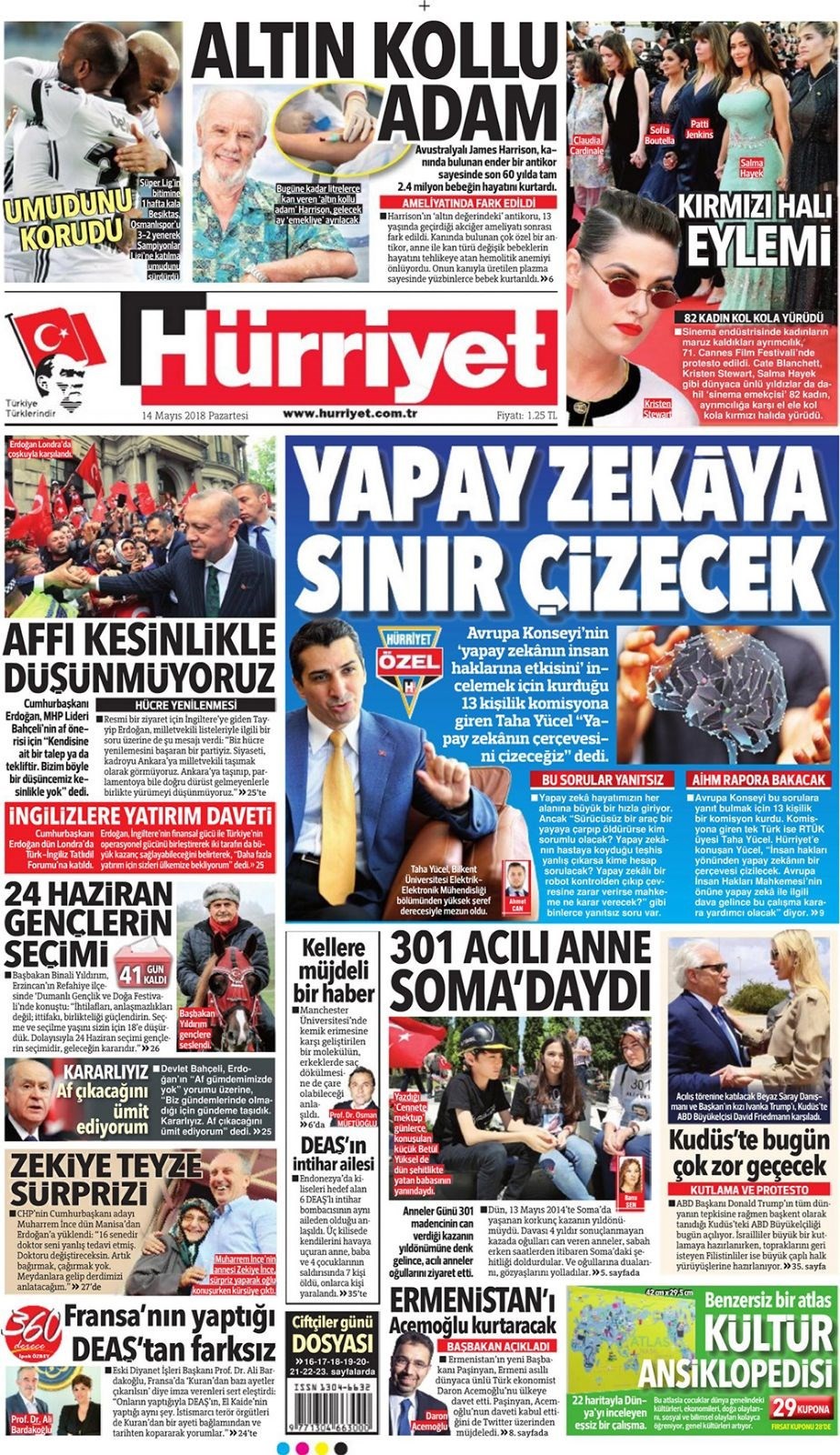 Günün gazete manşetleri (14 Mayıs 2018) - Resim: 2