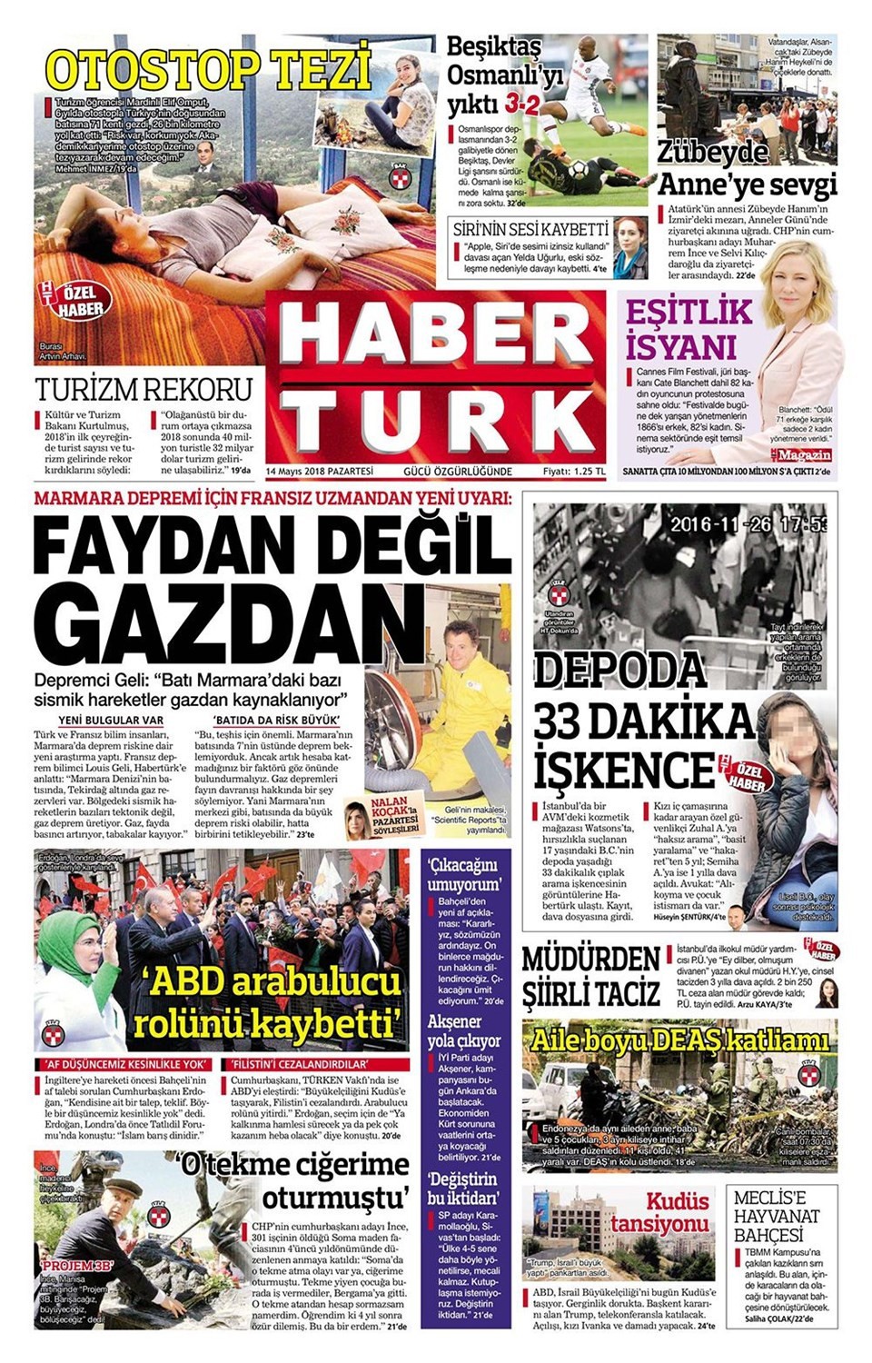 Günün gazete manşetleri (14 Mayıs 2018) - Resim: 4
