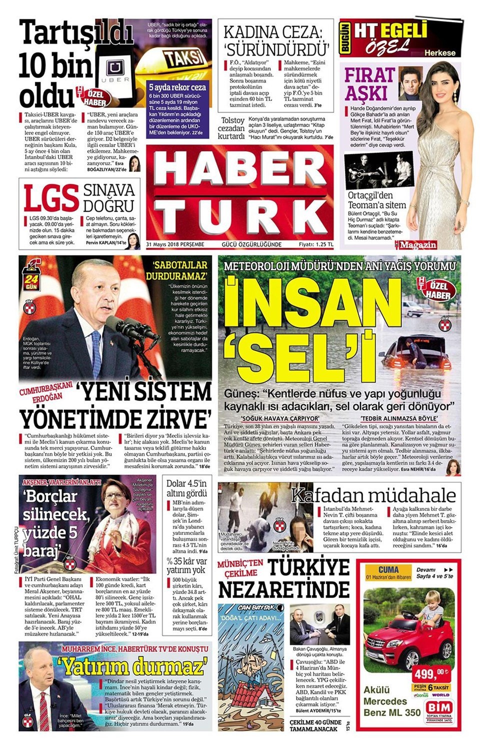 Günün gazete manşetleri (31 Mayıs 2018) - Resim: 4
