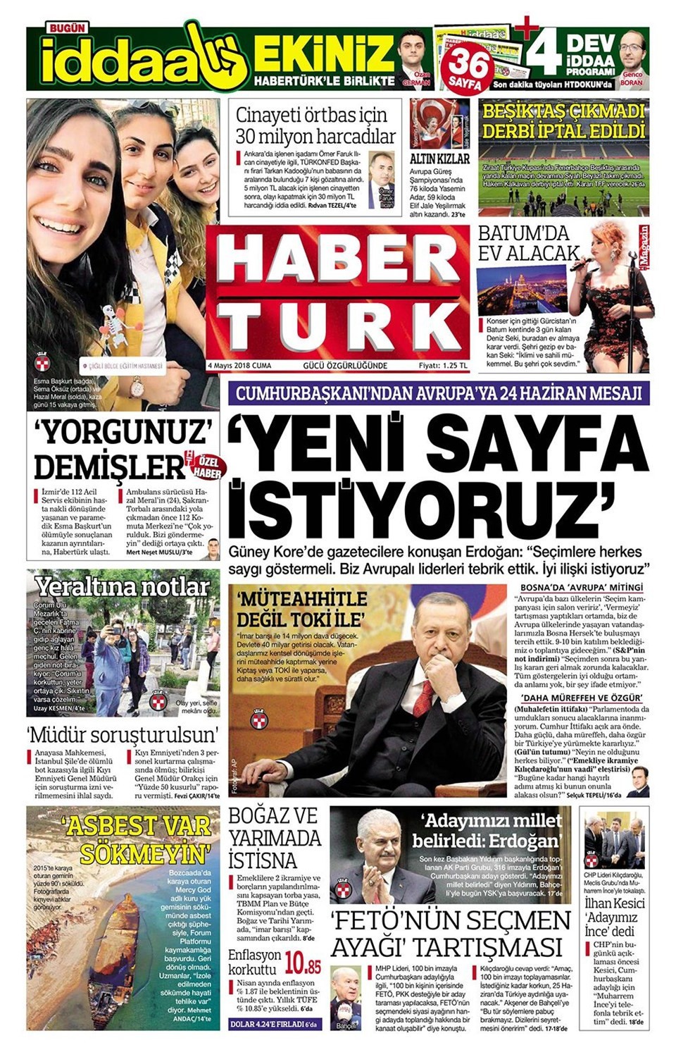 Günün gazete manşetleri (4 Mayıs 2018) - Resim: 4