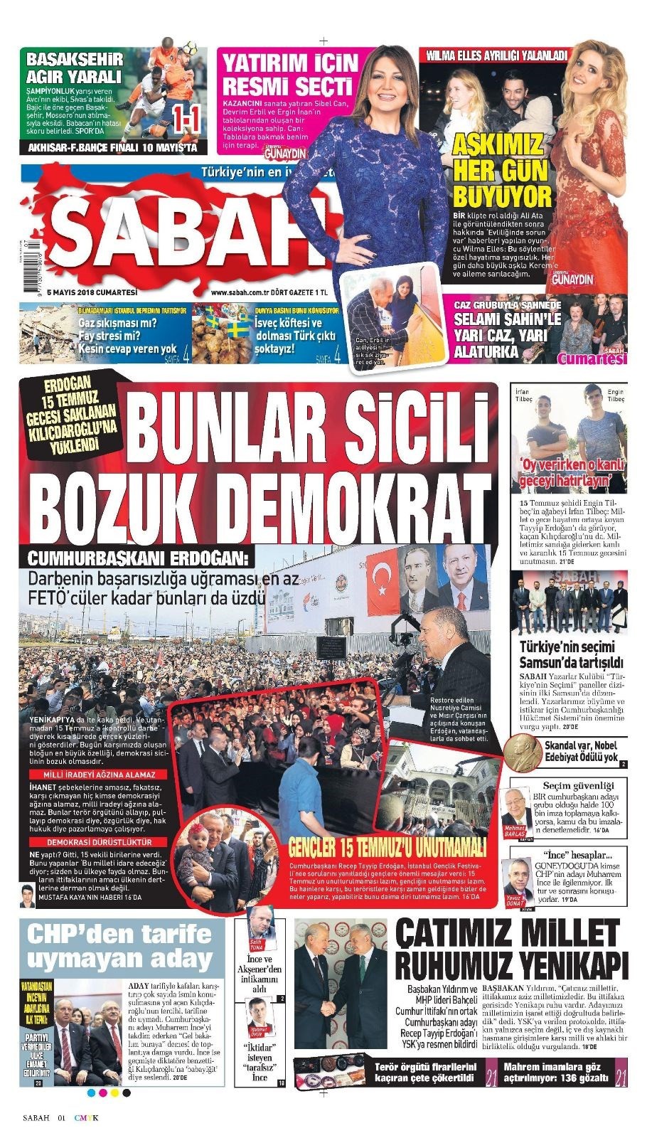 Günün gazete manşetleri (5 Mayıs 2018) - Resim: 3