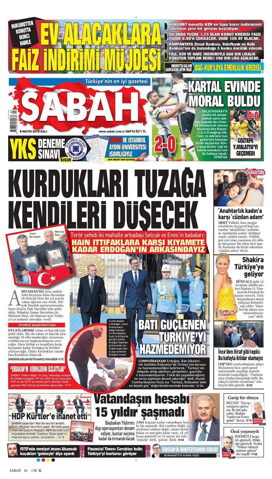 Günün gazete manşetleri (8 Mayıs 2018) - Resim: 3