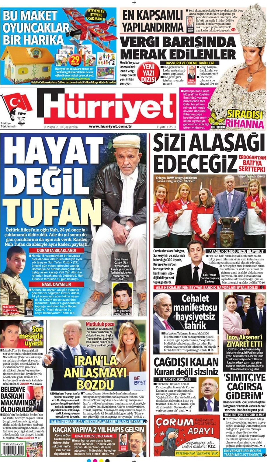Günün gazete manşetleri (9 Mayıs 2018) - Resim: 2
