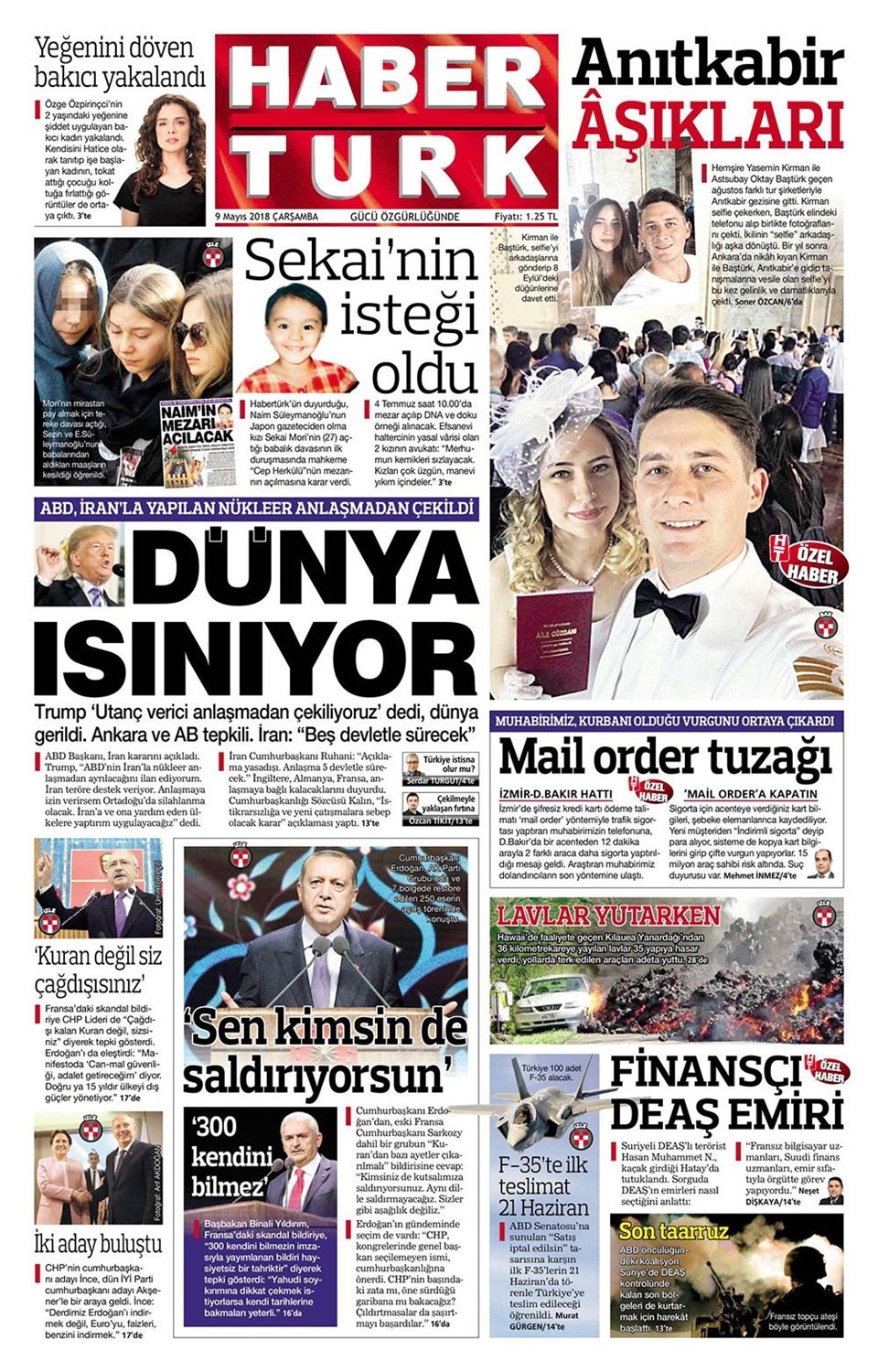 Günün gazete manşetleri (9 Mayıs 2018) - Resim: 4