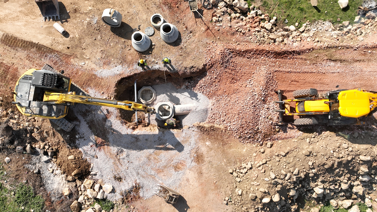 Bursa Büyükşehir'den 1.300 metrelik su iletim hattı