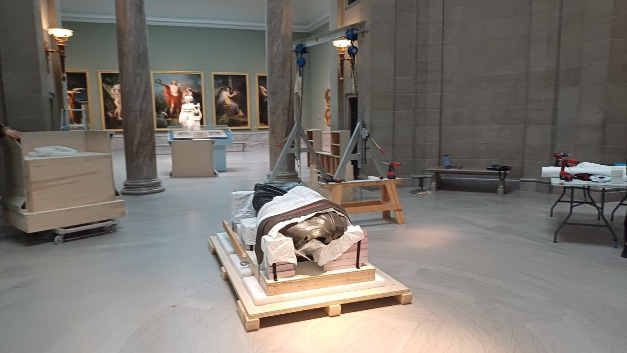 Marcus Aurelius'un heykeli 65 yıl sonra yeniden Türkiye'de