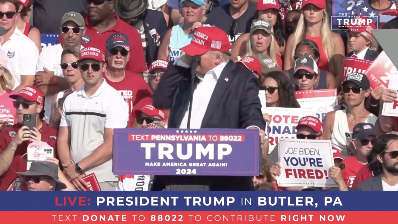 Donald Trump'a yönelik saldırı anı böyle görüntülendi! İşte saniye saniye suikast girişimi - Resim: 3
