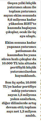 Borsa küçük yatırımcı göçüne rağmen büyüdü - Resim : 1