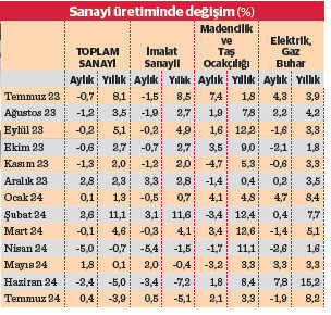 Sanayi üretimi temmuzda hazirandan hallice - Resim : 2