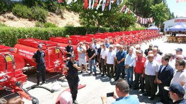 Muğla Büyükşehir Belediyesi'nden kırsal mahallelere yangın tankeri desteği