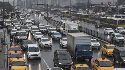 İstanbul'da trafik yoğunluğu