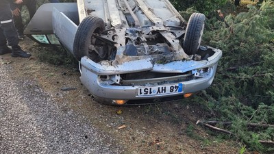 Muğla'da otomobil devrildi: 2 yaralı