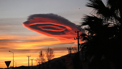 Bursa'da mercek bulutu görüldü