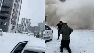 Malatya'daki yeni konutlar yerle bir oldu! O anlar saniye saniye kaydedildi