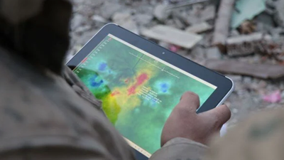 Deprem bölgesinde termal kameralar devreye girdi