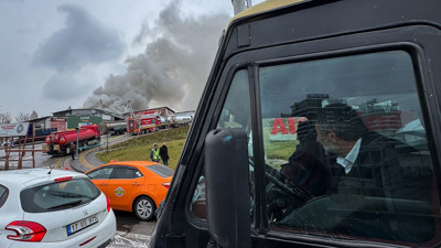 Ankara’da boya atölyesi alevlere teslim oldu