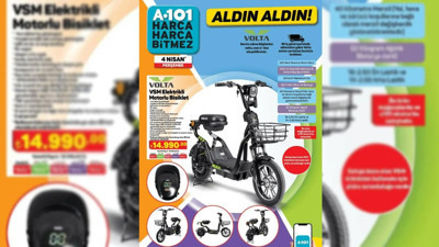 A101 markete bu hafta Elektrikli Motorlu Bisiklet Geliyor! A101 market 4 Nisan 2024 aktüel ürünler
