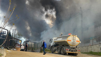 Tekirdağ'da fabrika yangın