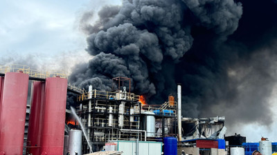 Yağ fabrikasında korkutan yangın