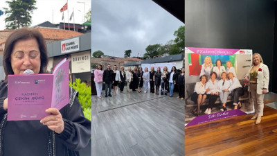 Kadının çekim gücü için el ele