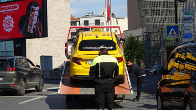 Taksilere denetim: 10 araç trafikten men edildi