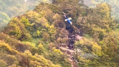 İşte Cumhurbaşkanı İbrahim Reisi’nin düşen helikopterinin bulunma anı