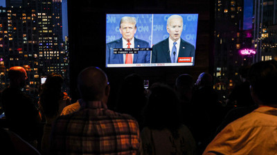 Biden-Trump tartışması: Tarihte ilk kez yaşandı: O sırada ekrana Türkiye reklamı geldi