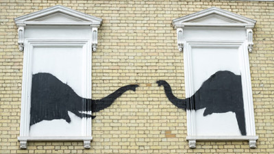 Banksy'den Londra'da yeni sokak resmi