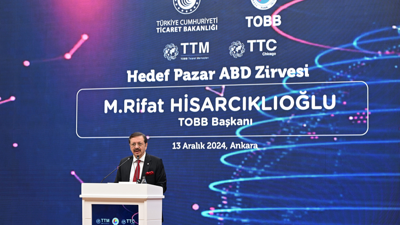 TOBB Başkanı: ABD'ye ihracat son 5 yılda yüzde 46 artışla 14,8 milyar dolara ulaştı