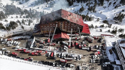 Kartalkaya yangını: Başmüfettişler inceleme yaptı