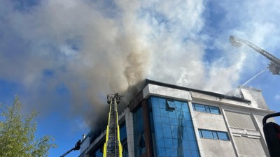 Esenyurt'ta tekstil atölyesinde yangın