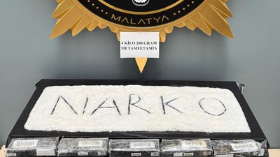 Malatya’da 4 kilo 200 gram metamfetamin ele geçirildi