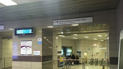 Taksim-Kabataş Füniküler Hattı'nda seferler durdu