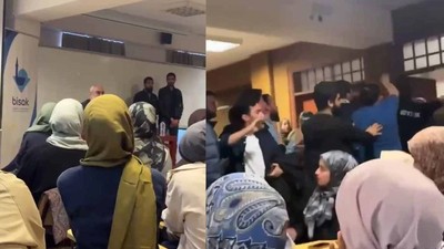 Boğaziçi Üniversitesi'nde Nurettin Yıldız'a yumurtalı saldırı: 97 gözaltı