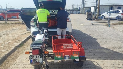 Ne kask var ne ehliyet! Yediği ceza motosikletin parasını geçti