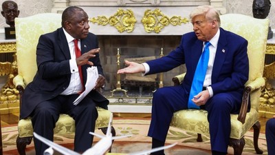 Trump, Güney Afrika Devlet Başkanı Ramaphosa ile görüştü