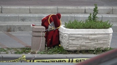 Konya'da oyuncak ayı panik yarattı