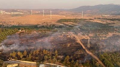 İzmir'de orman yangını