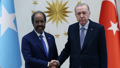 Cumhurbaşkanı Erdoğan, Somali Cumhurbaşkanı Mahmud ile görüştü