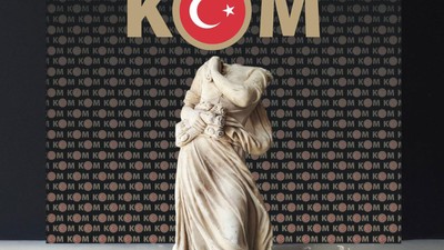 Edirne’de neoklasik döneme ait heykel ele geçirildi
