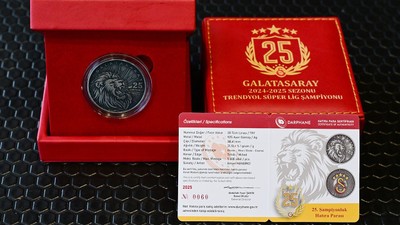 Galatasaray’ın 25. şampiyonluğuna özel hatıra para geliyor