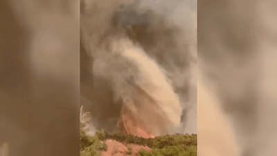 Sakarya orman yangınında alevler hortum oluşturdu!