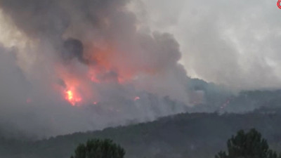 Eskişehir'de 11 orman işçisinin ölümüne yol açan yangının görüntüleri