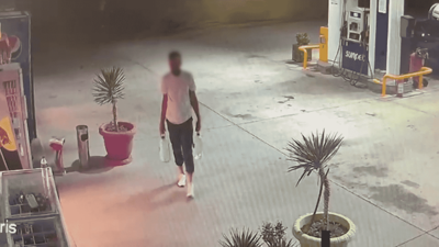 Bursa yangınındaki şüphelinin benzin istasyonundaki anları kamerada!