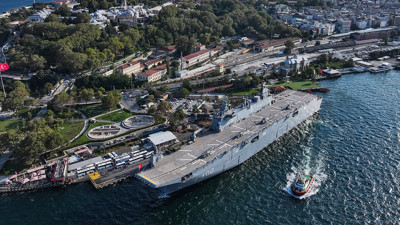 TCG Anadolu, Çanakkale'den İstanbul'a "Zafer Yolculuğu"nu tamamladı
