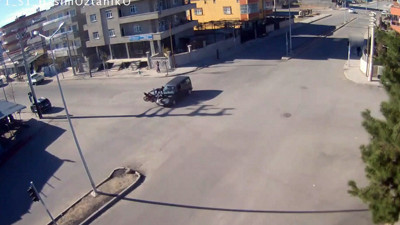 Siirt'teki trafik kazaları MOBESE kameralarında