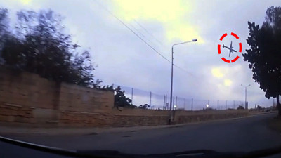 Malta uçağının düşme anı kamerada